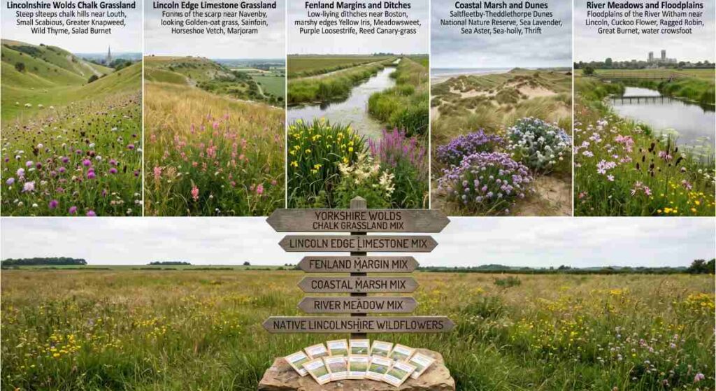lincolnshire wildflower seeds, wildflower meadows, biodiversity net gain