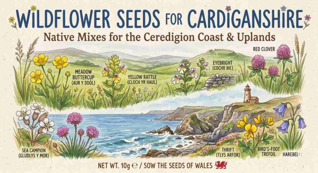 wildflower seeds for cardiganshire and ceredigion