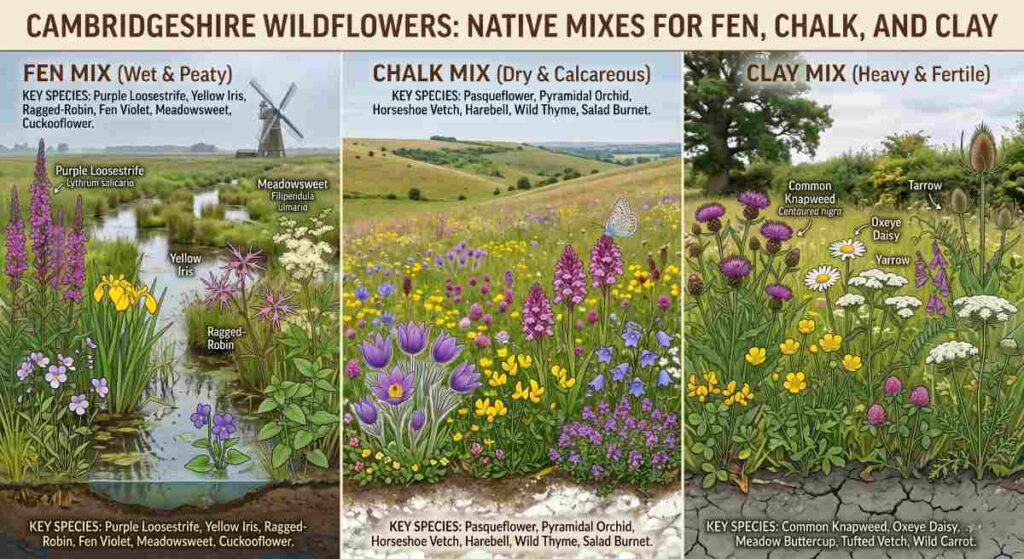 cambridgeshire wildflower seeds and flowers