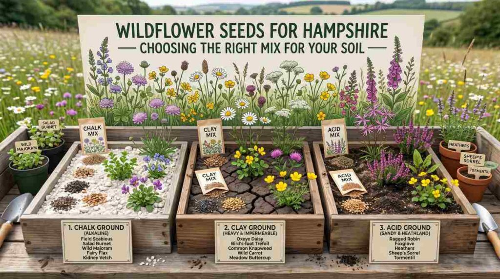hampshire wildflower seeds for meadows and gardens