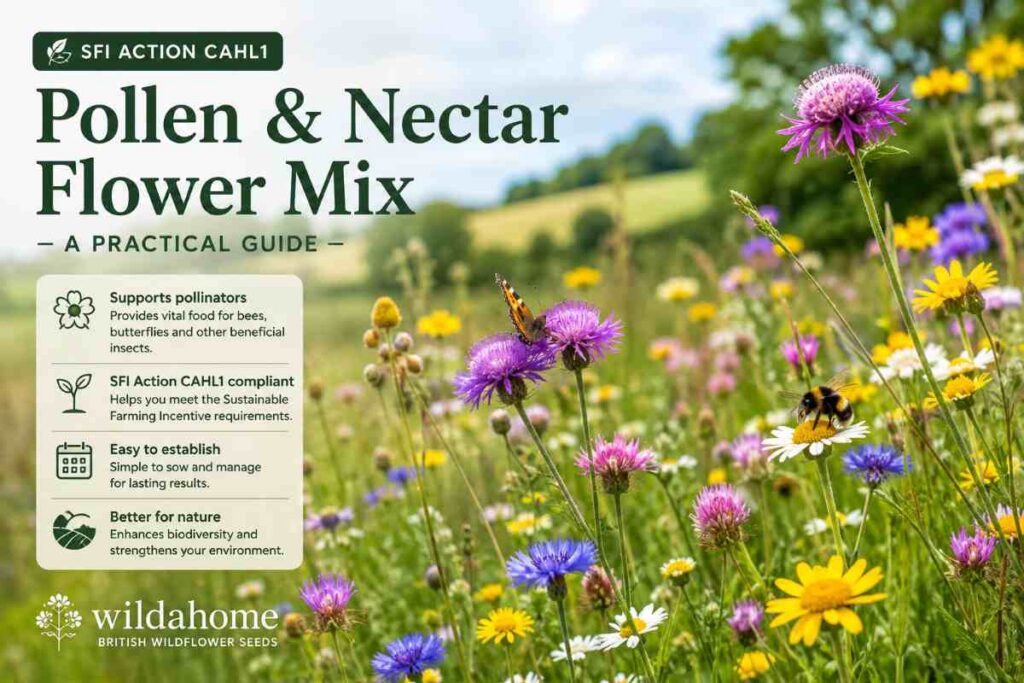 british wildflower seed mixes for farms