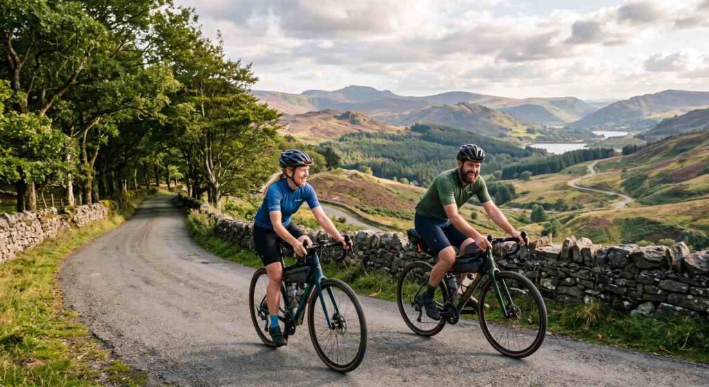 walking and cycling stays in mid wales cambrian mountains