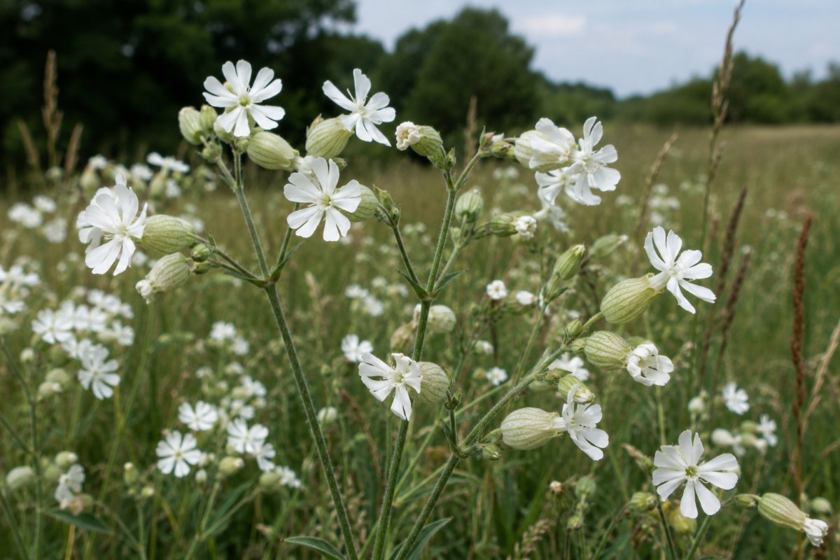 white campion seeds (silene alba)