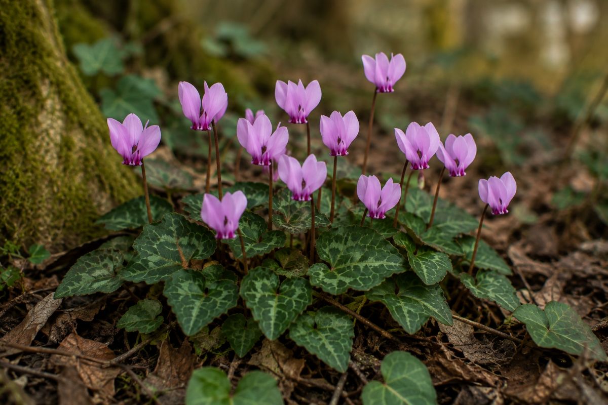 wild cyclamen tubers (cyclamen hederifolium)