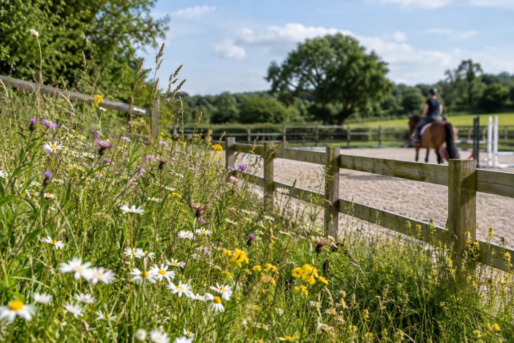 how equestrian sites can become more nature friendly with wildflower seeds wildahome