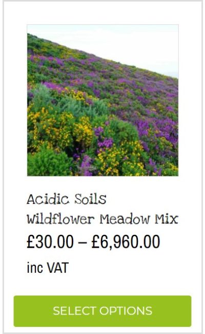 acidic soils wildflower seeds