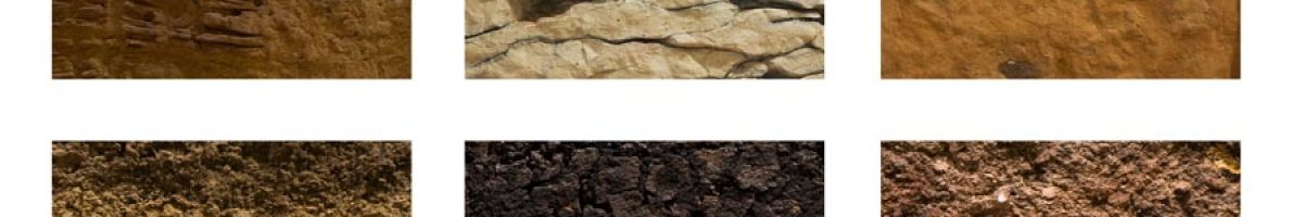 different,types,of,soil,ground,on,a,white,background,,isolated